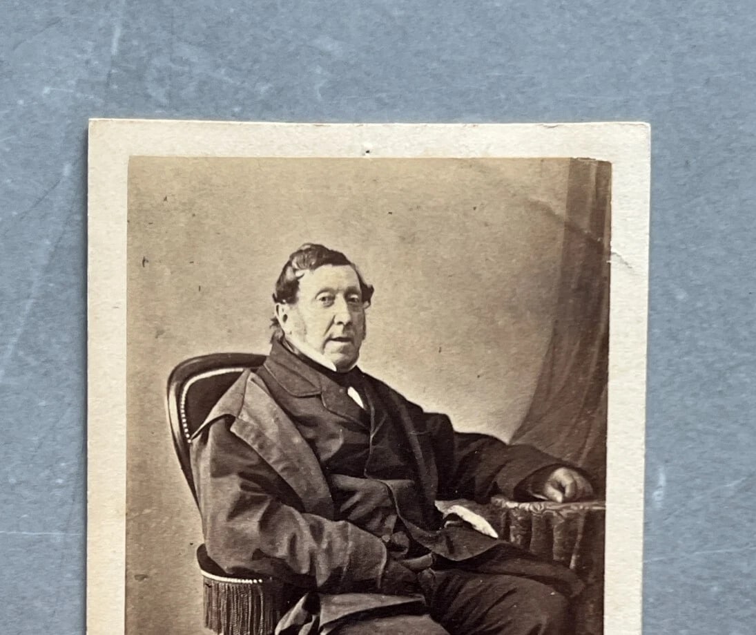 CDV Photo Portrait Composer Gioachino Antonio Rossini Photograph 19th century - 3