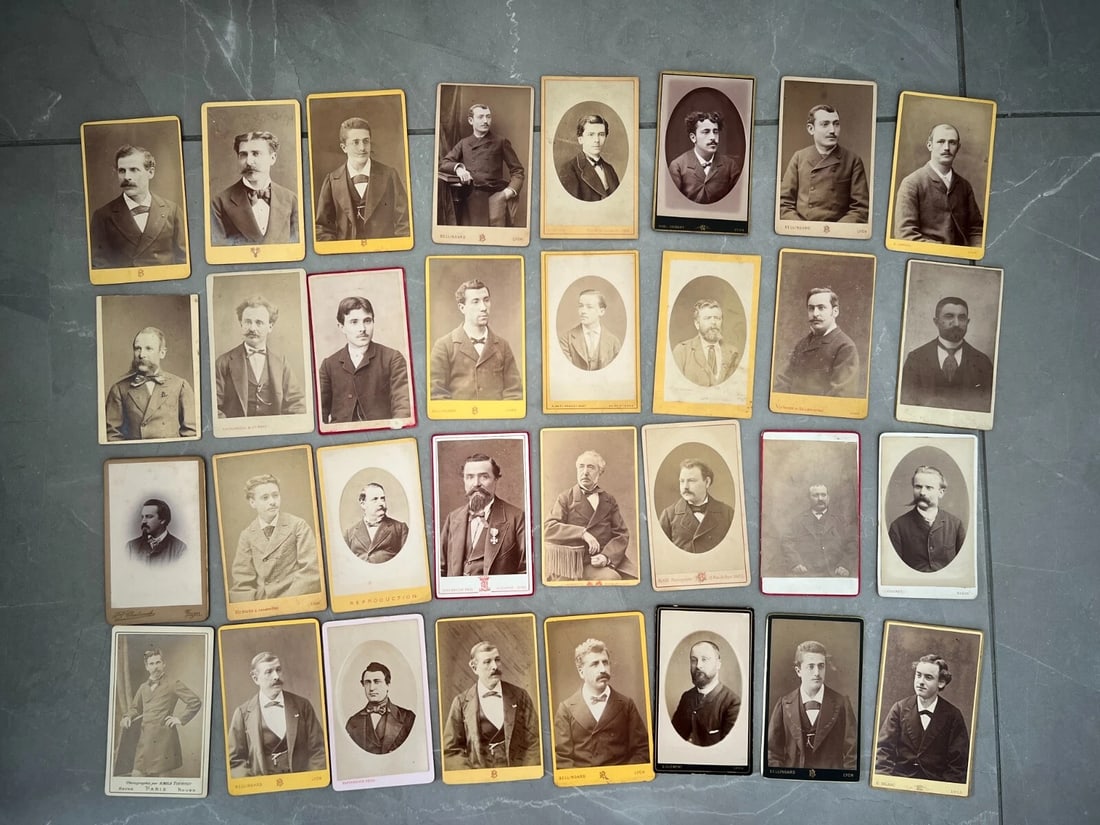 Lot of 30 Antique CDV Portraits - 19th Century Carte de Visite Collection (1 of 2)