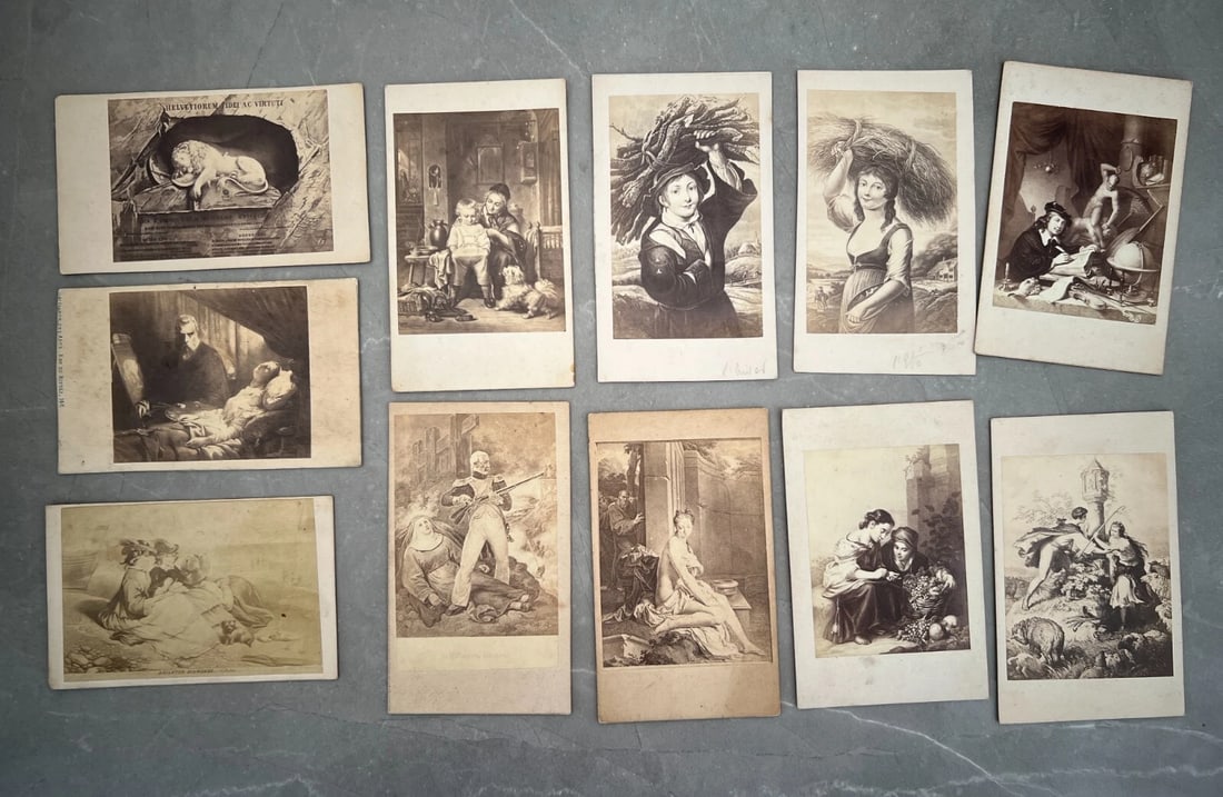 Antique Carte de Visite Collection – 19th Century Lithographs and Prints 11 CDV (1 of 2)