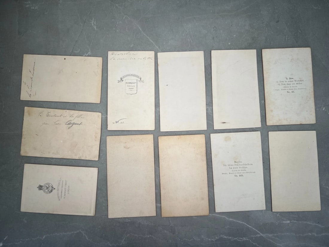 Antique Carte de Visite Collection – 19th Century Lithographs and Prints 11 CDV - 2