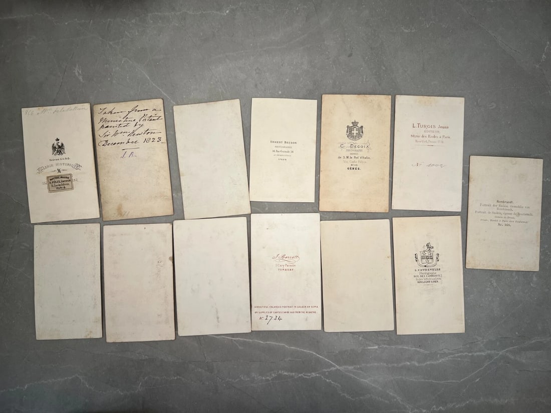 19th Century Portrait - Antique Carte de Visite Collection –Photo Set 12 CDV - 2