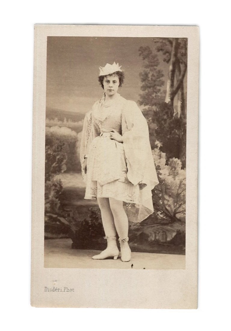 Eugénie Fiocre 1845-1908 Portrait Opera Singer CDV Photo - 7