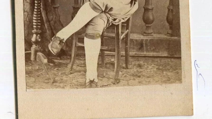 1870 CDV Portrait Man Tunis Photo – Orientalist Man with Turban - 5