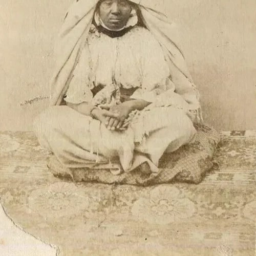 1867 Orientalist Scene - CDV Photo – Tunisian Baker Woman Portrait - 3