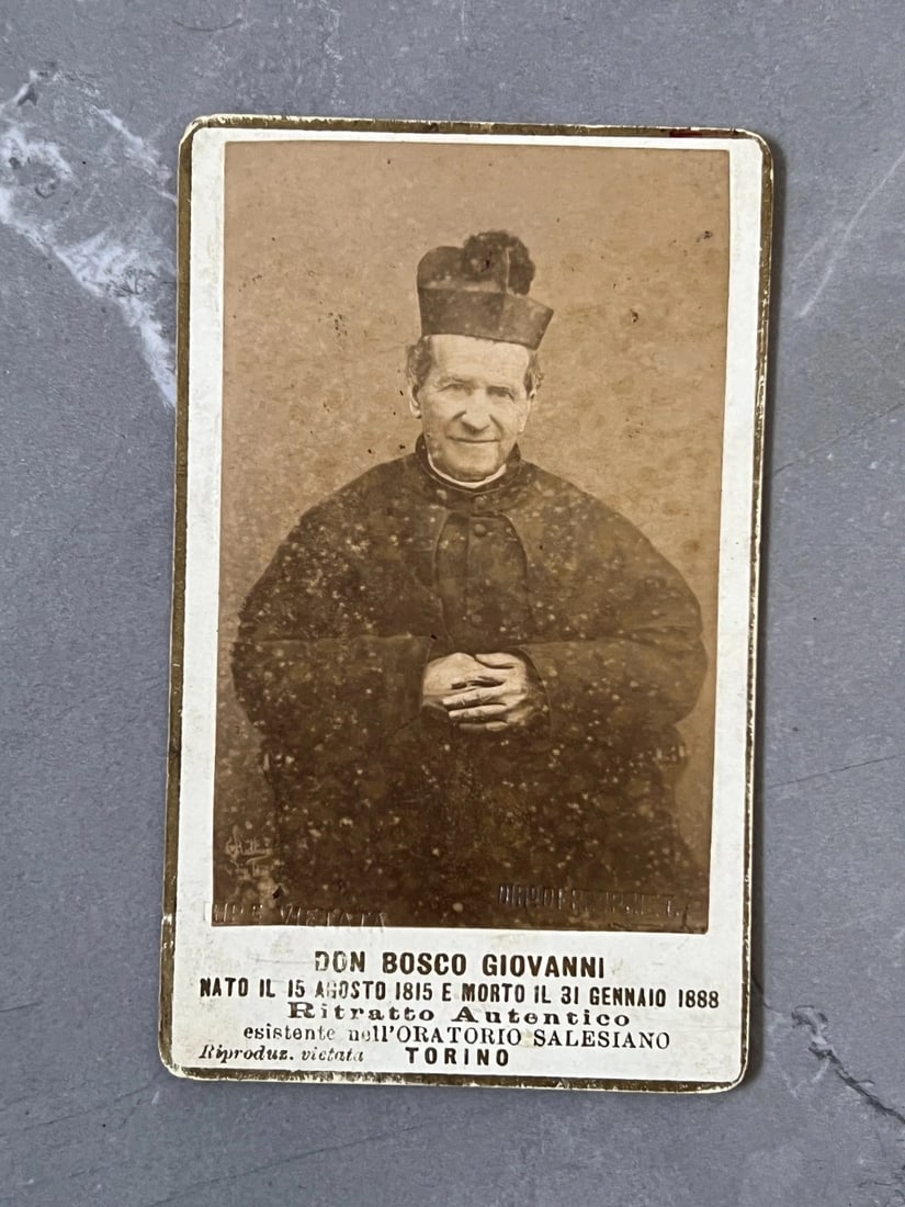 Don Bosco Giovani Portrait CDV Photo Albumen c.1888 - 4