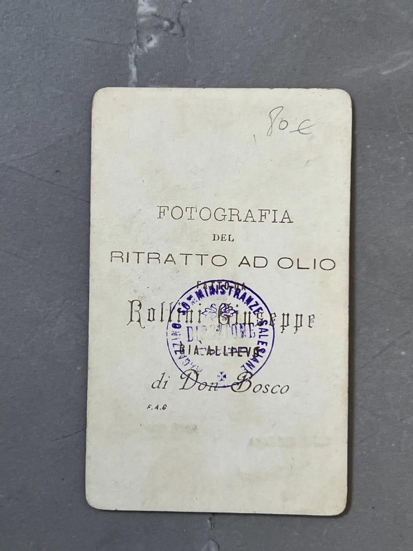 Don Bosco Giovani Portrait CDV Photo Albumen c.1888 - 8