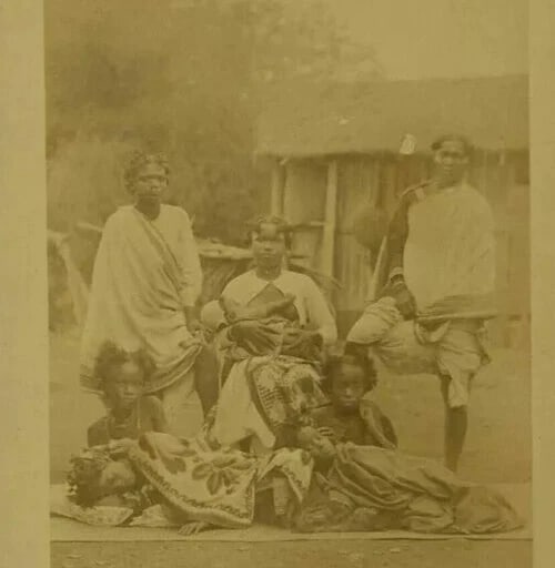 Malagasy Women Madagascar - Vintage Albumen Photographs c. 1890 - 3