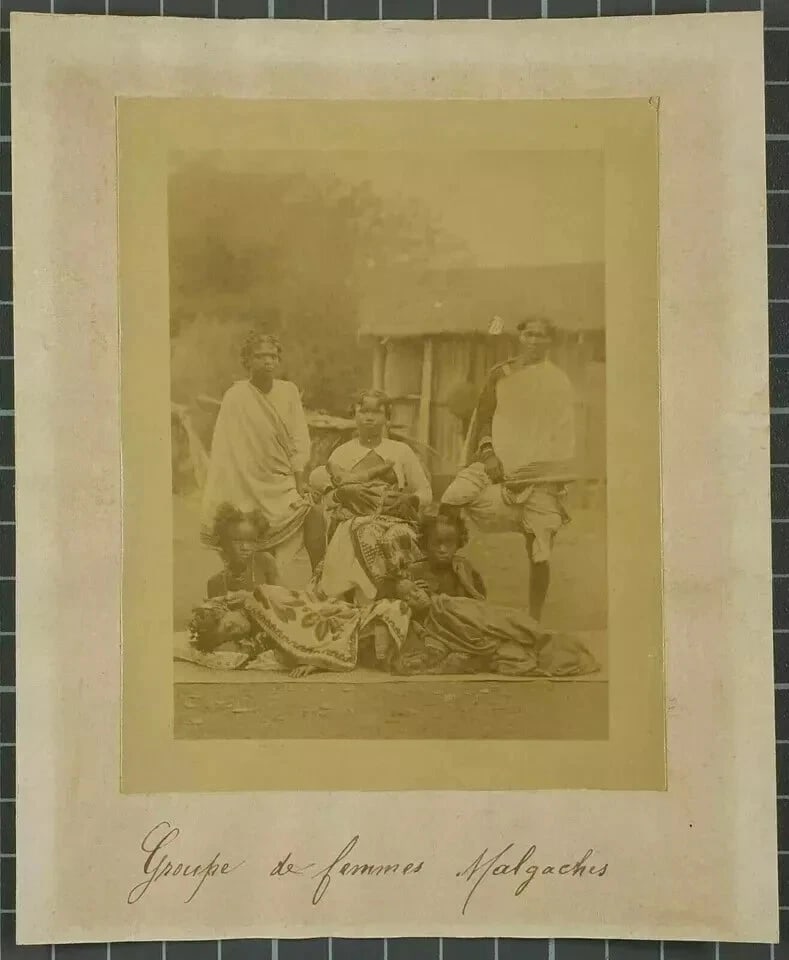Malagasy Women Madagascar - Vintage Albumen Photographs c. 1890 - 4