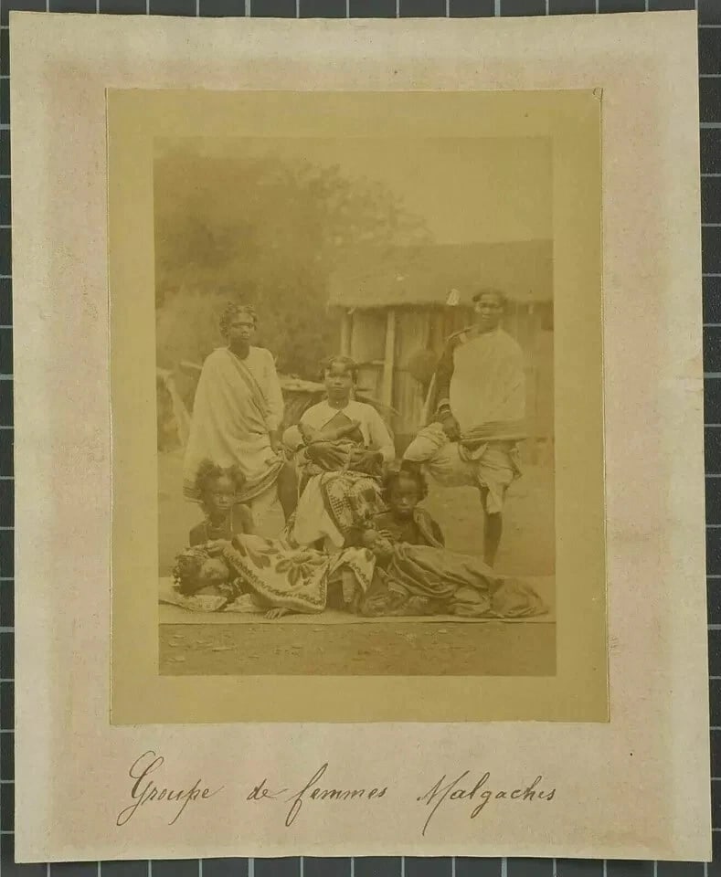 Malagasy Women Madagascar - Vintage Albumen Photographs c. 1890 - 6