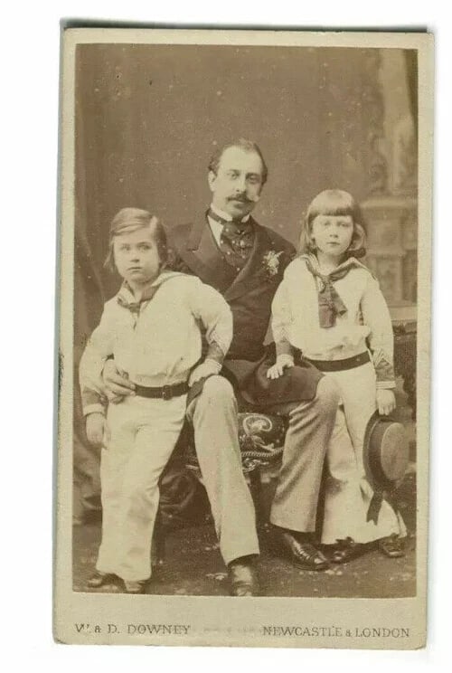 DOWNE Francis Duke of Teck and sons Francis von Hohenstein CDV Photographs 1865 - 2