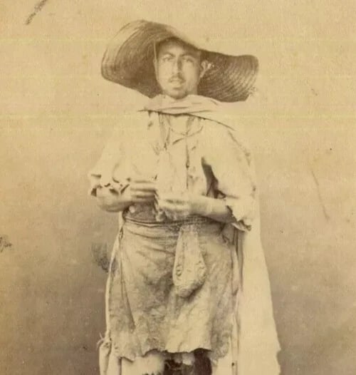 Portrait of Tunisian Man – Alary & Geiser Orientalist c.1870 CDV Photo - 2