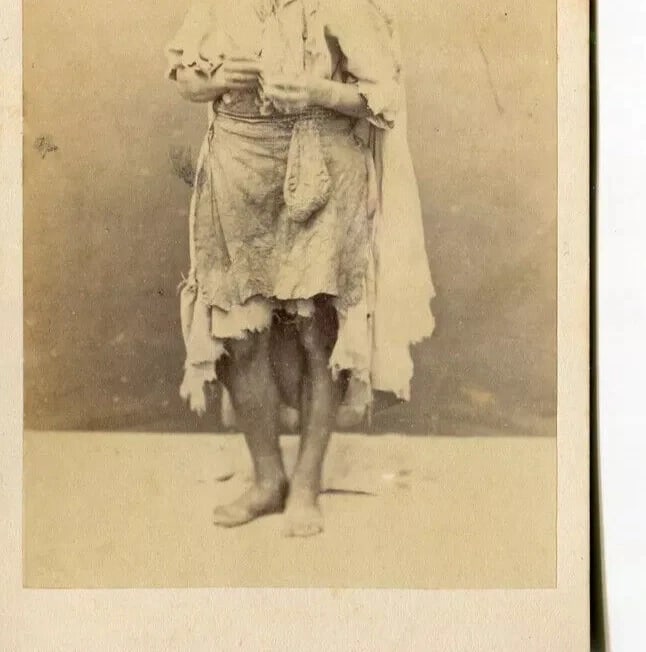 Portrait of Tunisian Man – Alary & Geiser Orientalist c.1870 CDV Photo - 5