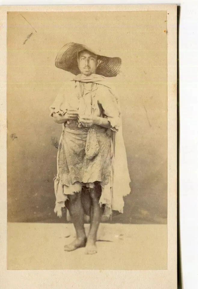 Portrait of Tunisian Man – Alary & Geiser Orientalist c.1870 CDV Photo - 6