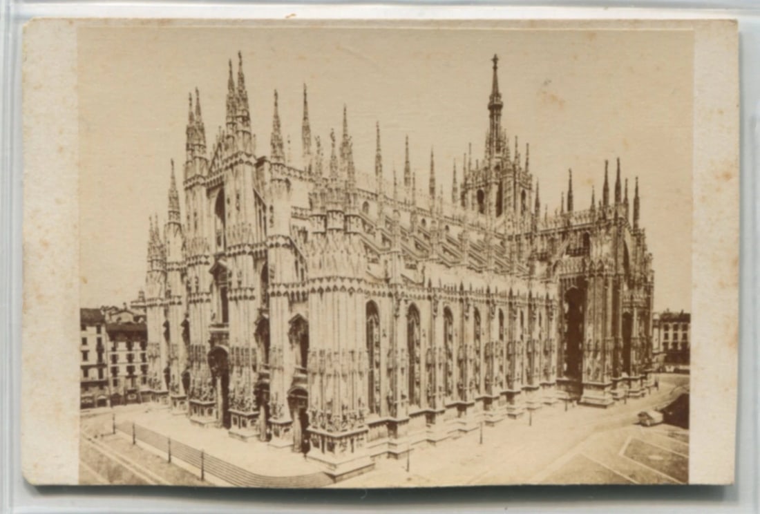 Giacomo BROGI 1822-1881 Duomo di Milano - Antique CDV Photographs - 2