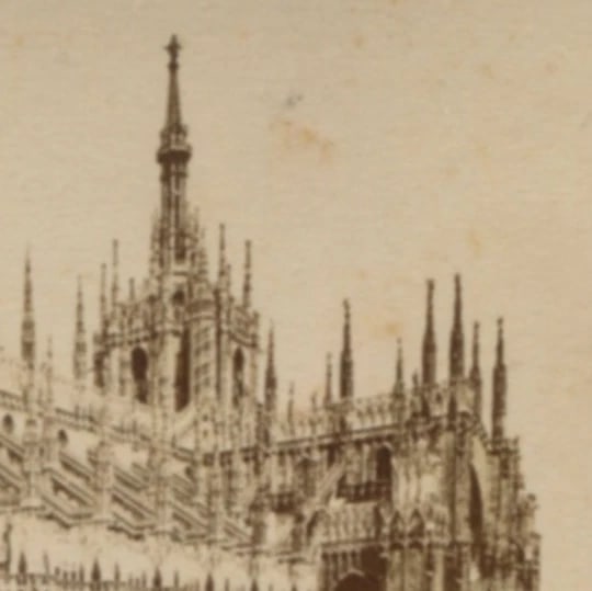 Giacomo BROGI 1822-1881 Duomo di Milano - Antique CDV Photographs - 3