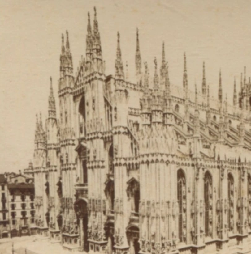Giacomo BROGI 1822-1881 Duomo di Milano - Antique CDV Photographs - 4
