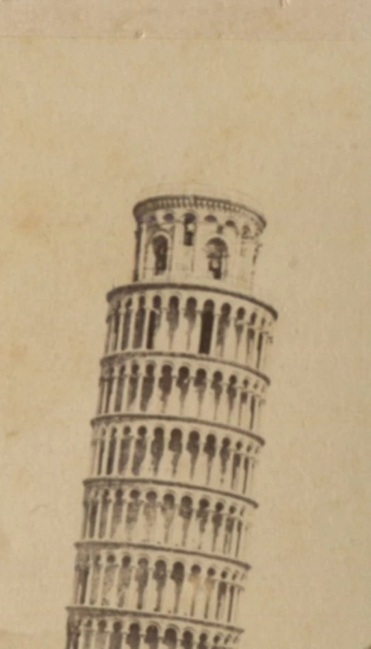 Enrico VAN LINT 1808-1884 Pisa Il Campanile - Antique CDV Photographs - 3