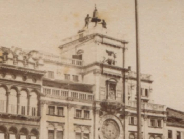 Giacomo BROGI 1822-1881 Venezia Clock Tower - Antique CDV Photographs - 3