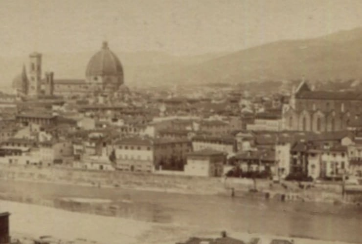 Giacomo BROGI 1822-1881 Italy Florence Panorama - Antique CDV Photographs - 3