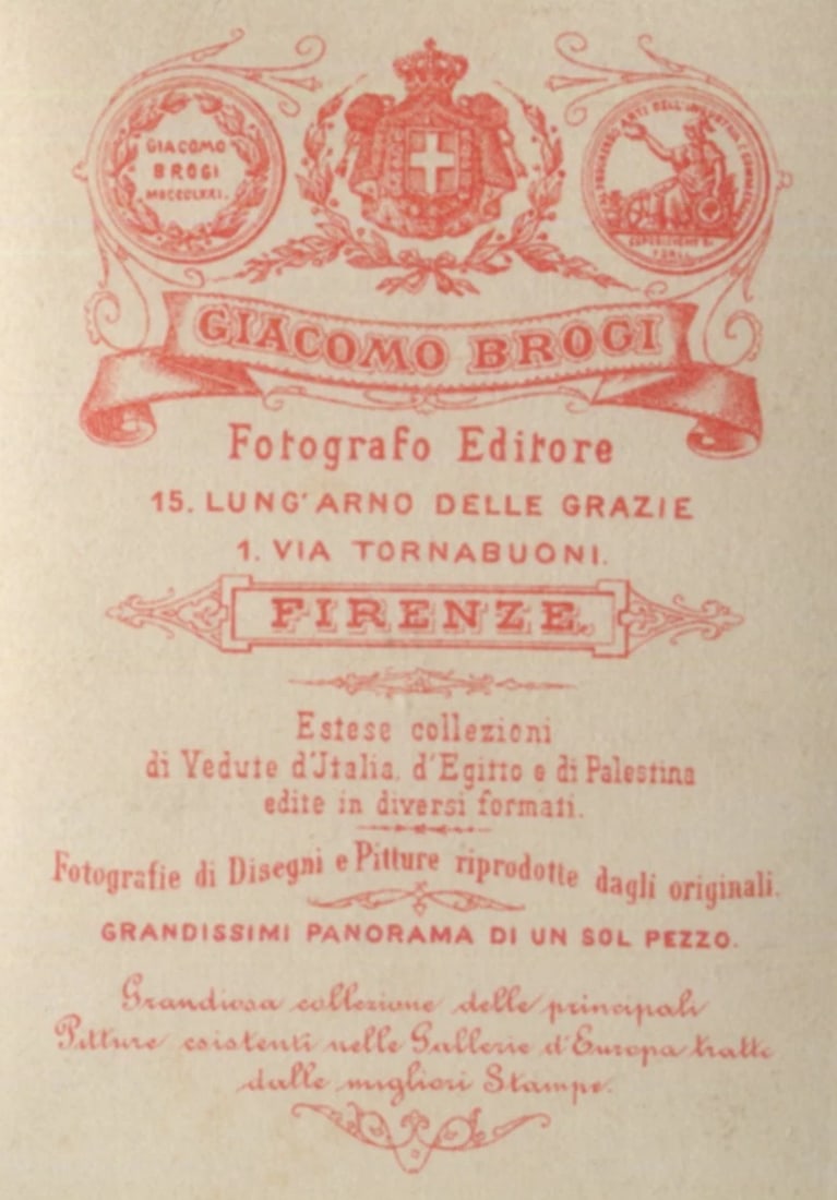 Giacomo BROGI 1822-1881 Italy Florence Panorama - Antique CDV Photographs - 7