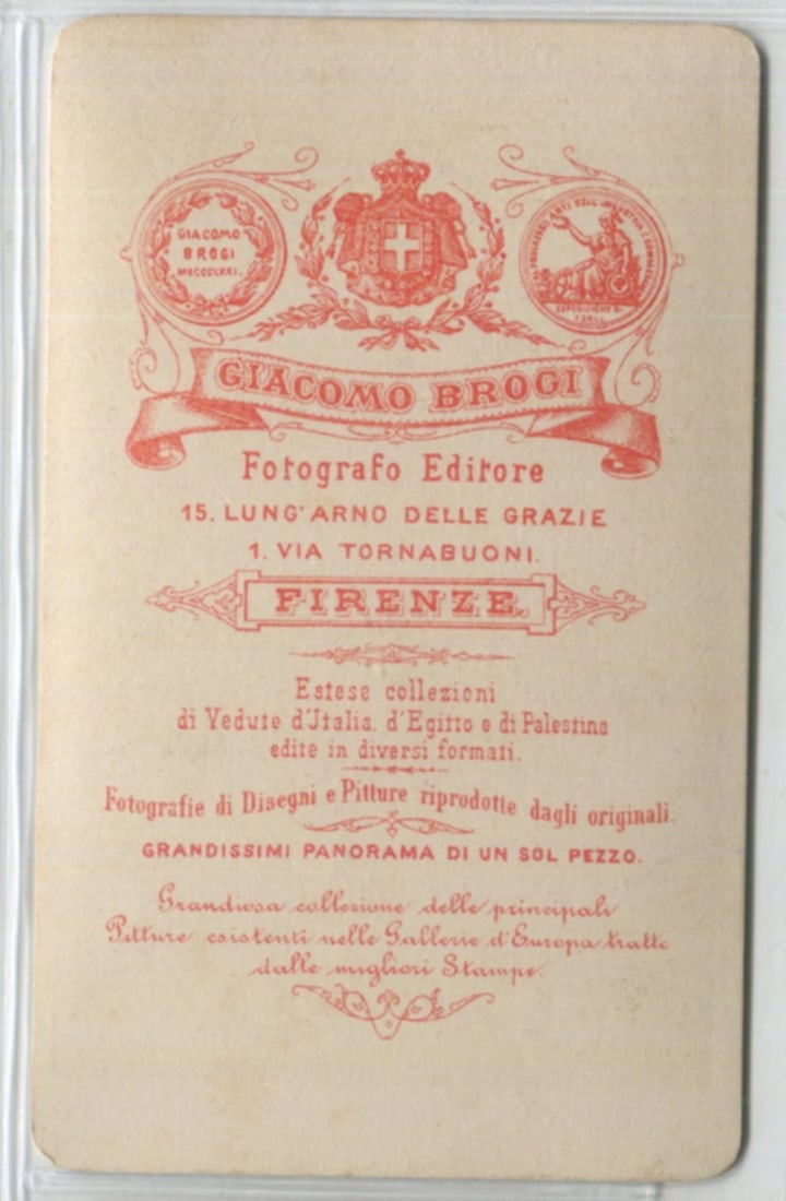 Giacomo BROGI 1822-1881 Italy Florence Panorama - Antique CDV Photographs - 8