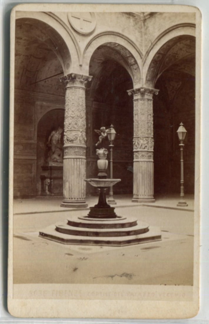 Palazzo Vecchio Italy Firenze - Antique CDV Photographs - 2