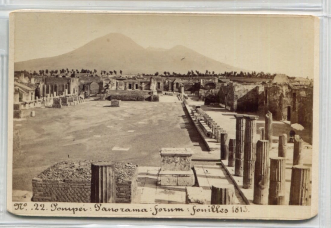 Giacomo BROGI 1822-1881 Pompei Italia - Antique CDV Photographs - 2