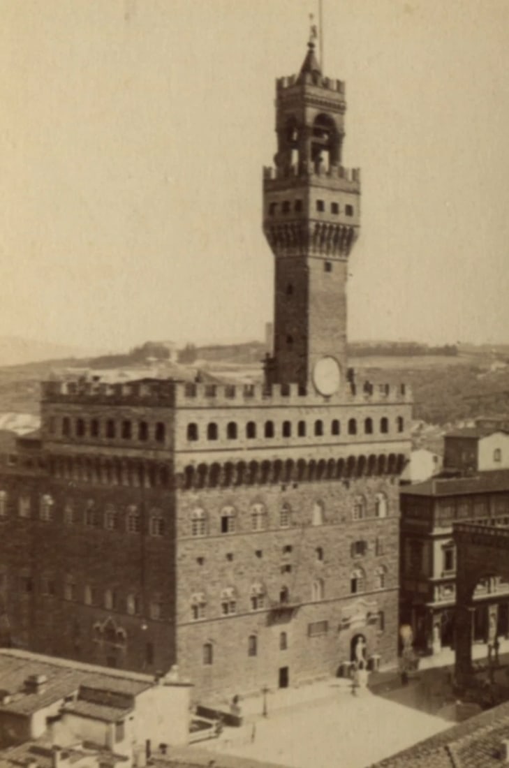 Firenze Palazzo Vecchio Signoria - Antique CDV Photographs: Title: Firenze Palazzo Vecchio Signoria - Antique CDV Photographs Description: Albumen print mounted on CDV card Dimension: Approx 6.3 x 10.3cm Reserve: $70.00 Shipping: Domestic: Flat-rate of $20.00