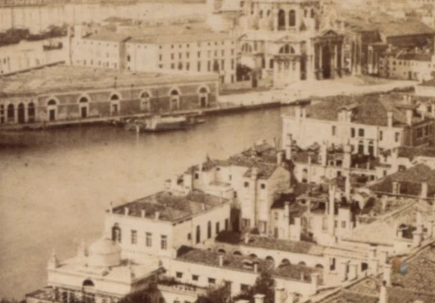 Panorama Campanile Marco Maria Salute Italy Venezia - Antique CDV Photographs - 4