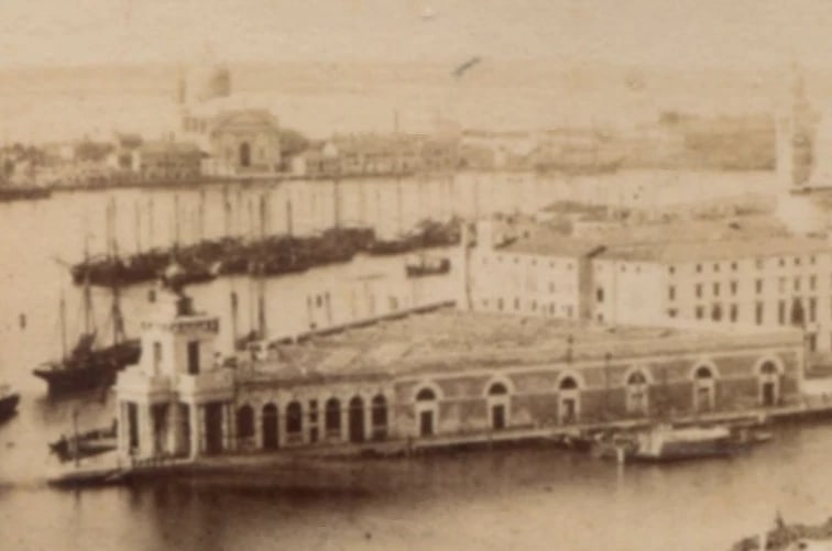 Panorama Campanile Marco Maria Salute Italy Venezia - Antique CDV Photographs - 5