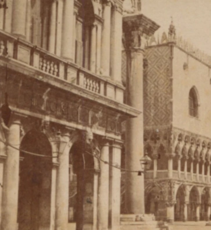 Doge's Palace Italy Venezia - Antique CDV Photographs - 4