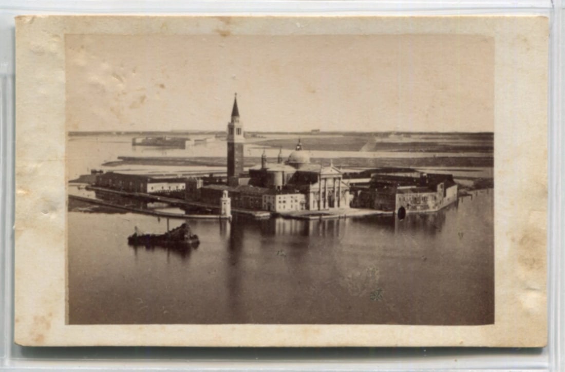 1870 Island San Giorgio Venezia Italy - Antique CDV Photographs - 2