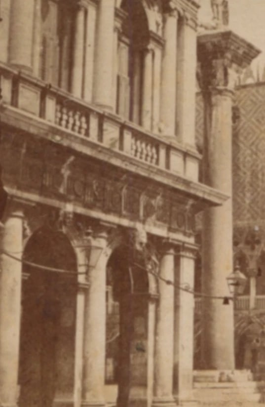 1870 Doge's Palace Venezia Italy - Antique CDV Photographs - 4