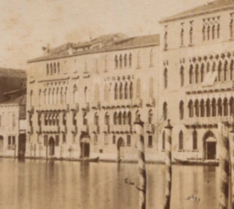 1870 Grand Canal Venezia Italy - Antique CDV Photographs - 4
