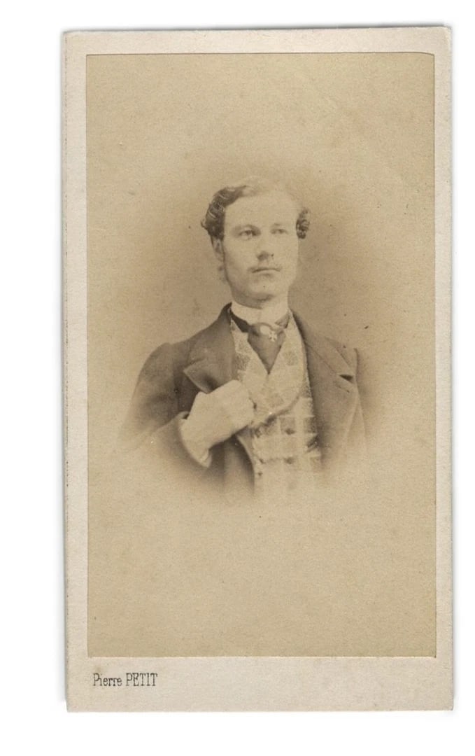 Ferret Nice Comte Henri de Drée - Antique CDV Photographs - 2