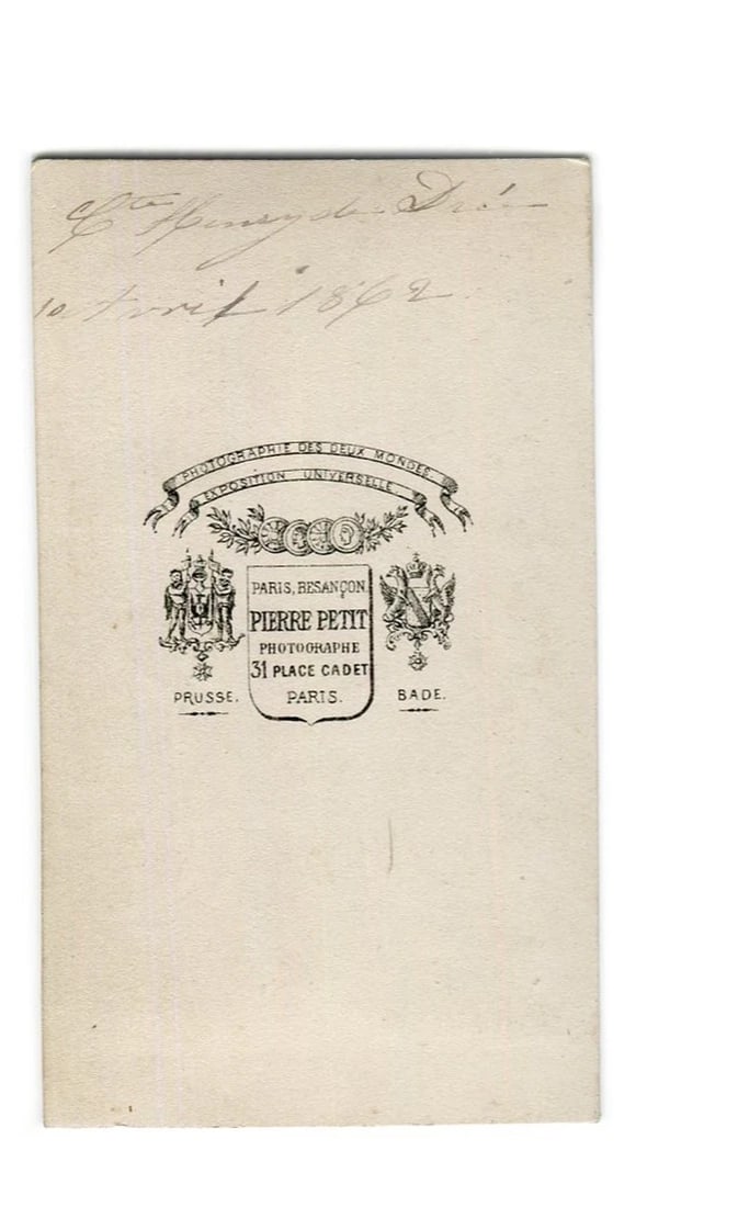 Ferret Nice Comte Henri de Drée - Antique CDV Photographs - 3
