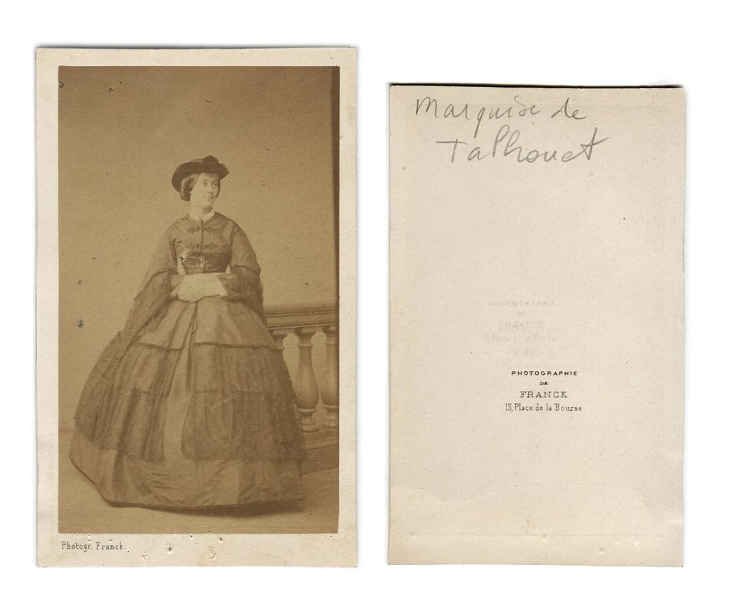 Marquise de Talhouët Portrait Royal - Antique CDV Photographs - 8