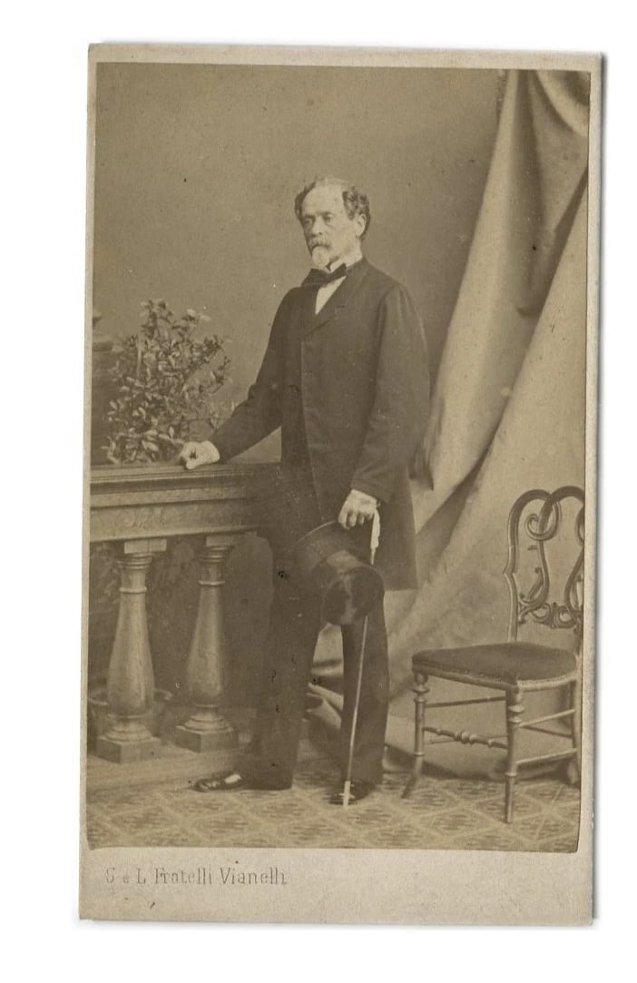Vianelli - Comte de Monti Portrait - Antique CDV Photographs - 2