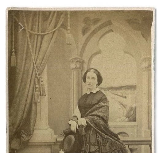 Lady Whalley Portrait - Albumen Original CDV Photo 1885 - 3
