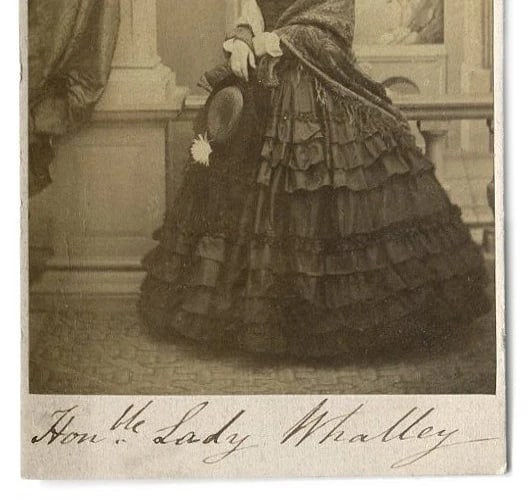Lady Whalley Portrait - Albumen Original CDV Photo 1885 - 4