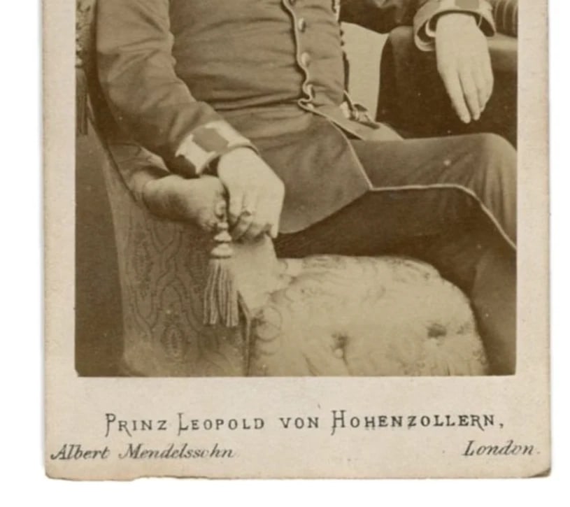 Prinz Leopold Von Hohenzollern Portrait - Cabinet Photo CDV - 5
