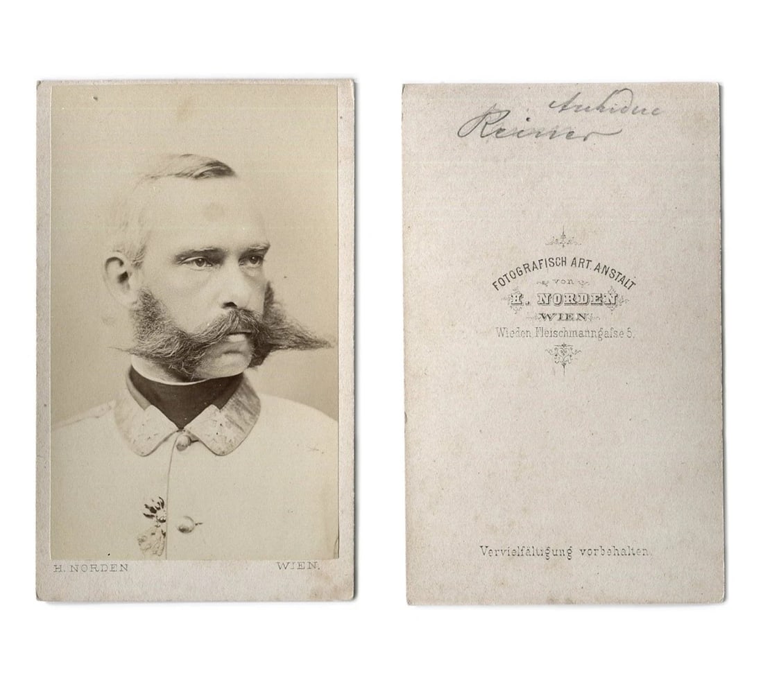 François Joseph Empereur Autriche Portrait - Cabinet Photo CDV - 8