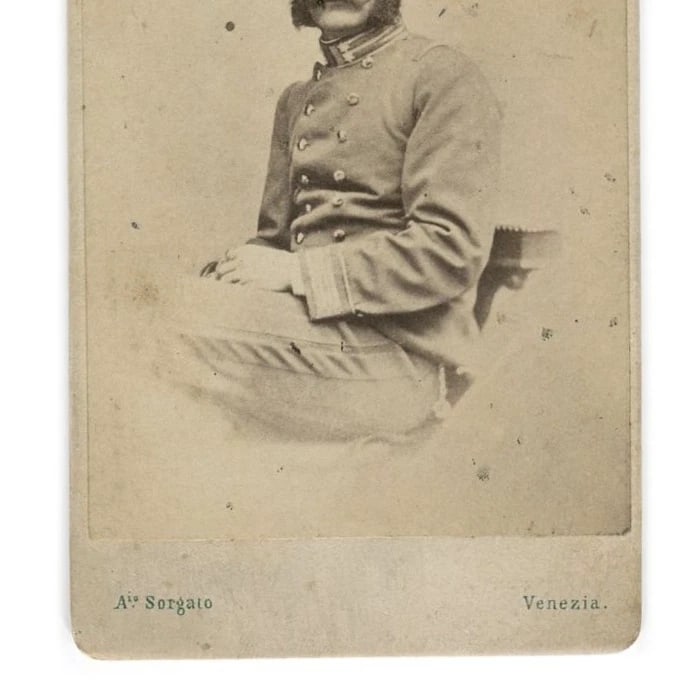 Galvani Zenzani Military Comte – Albumen Portrait CDV Photograph - 4