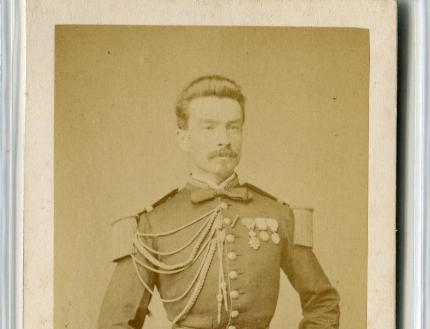 Léopold Niel Portrait Military - Cabinet Photo CDV - 3