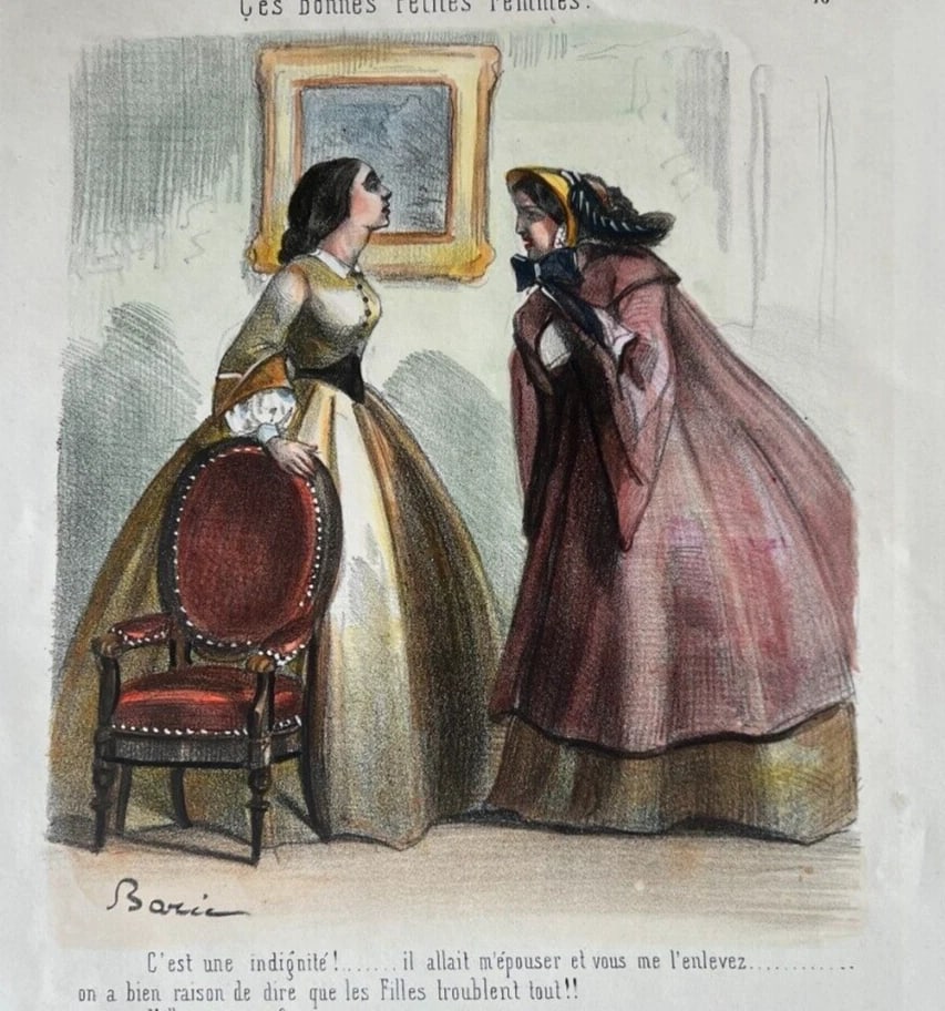 Antique Print 19th century Caricature People Jules Jean Antoine BARIC (1825-1905: Title: Antique Print 19th century Caricature People Jules Jean Antoine BARIC (1825-1905 Description: 27 x 36 cm stains, folds Reserve: $70.00 Shipping: Domestic: Flat-rate of $20.00 to anywhere