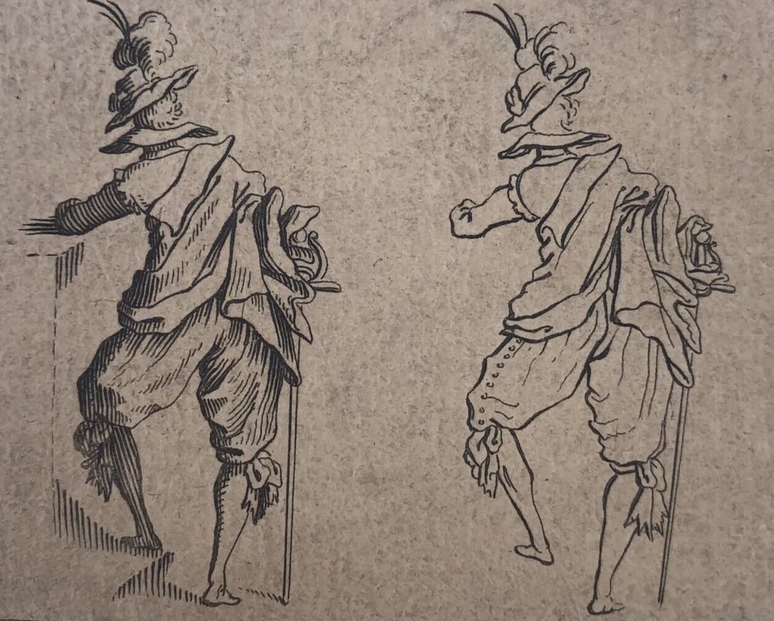 Antique Etching Original Jacques CALLOT (1592-1635) Men Portrait: Title: Antique Etching Original Jacques CALLOT (1592-1635) Men Portrait Description: Engraving on paper 6 x 8.5 cm stains, folds, stick to paper Reserve: $120.00 Shipping: Domestic: Flat-rate of