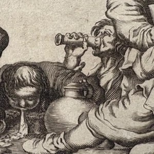 Antique Original Etching Pieter I DE JODE (c.1570-1634) - 4