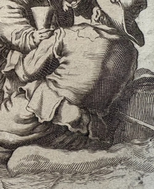 Antique Original Etching Pieter I DE JODE (c.1570-1634) - 6