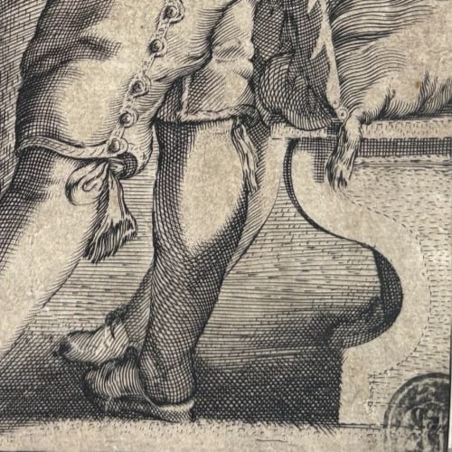 Antique Original Etching Pieter I DE JODE (c.1570-1634) - 6