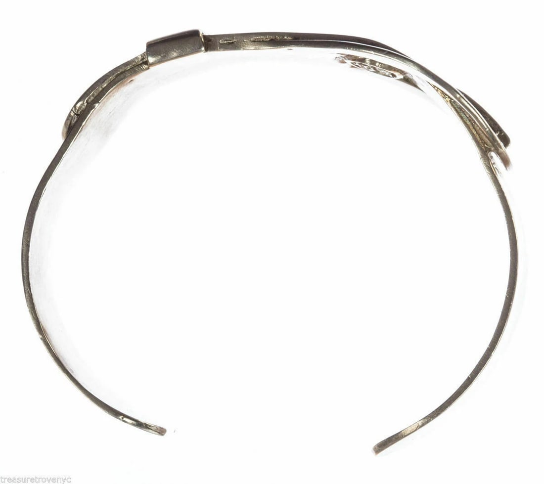 Sterling Silver Buckle Cuff Bracelet Unisex Alberto Juan - 6